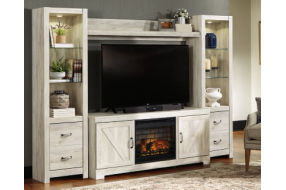 Signature Design by Ashley Bellaby 4-Piece Entertainment Center with Electric