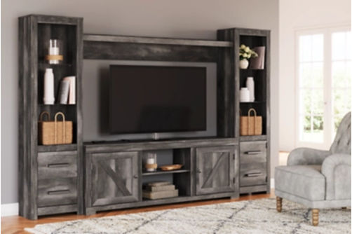 Signature Design by Ashley Wynnlow 4-Piece Entertainment Center-Gray