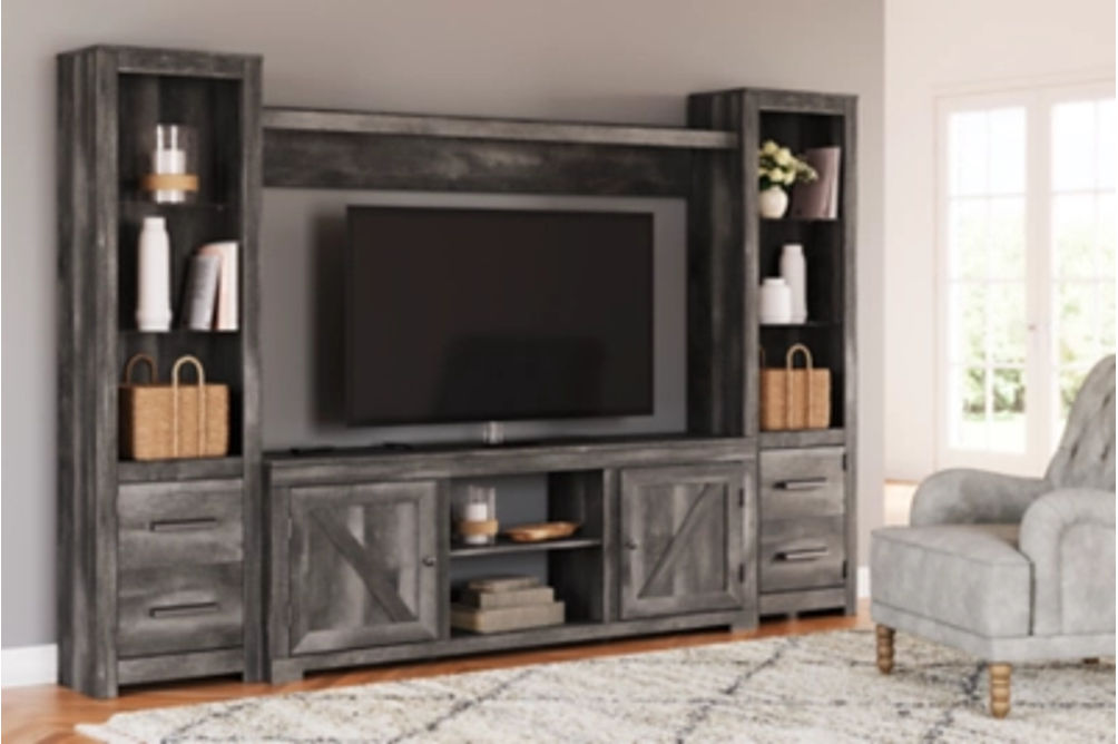 Signature Design by Ashley Wynnlow 4-Piece Entertainment Center-Gray