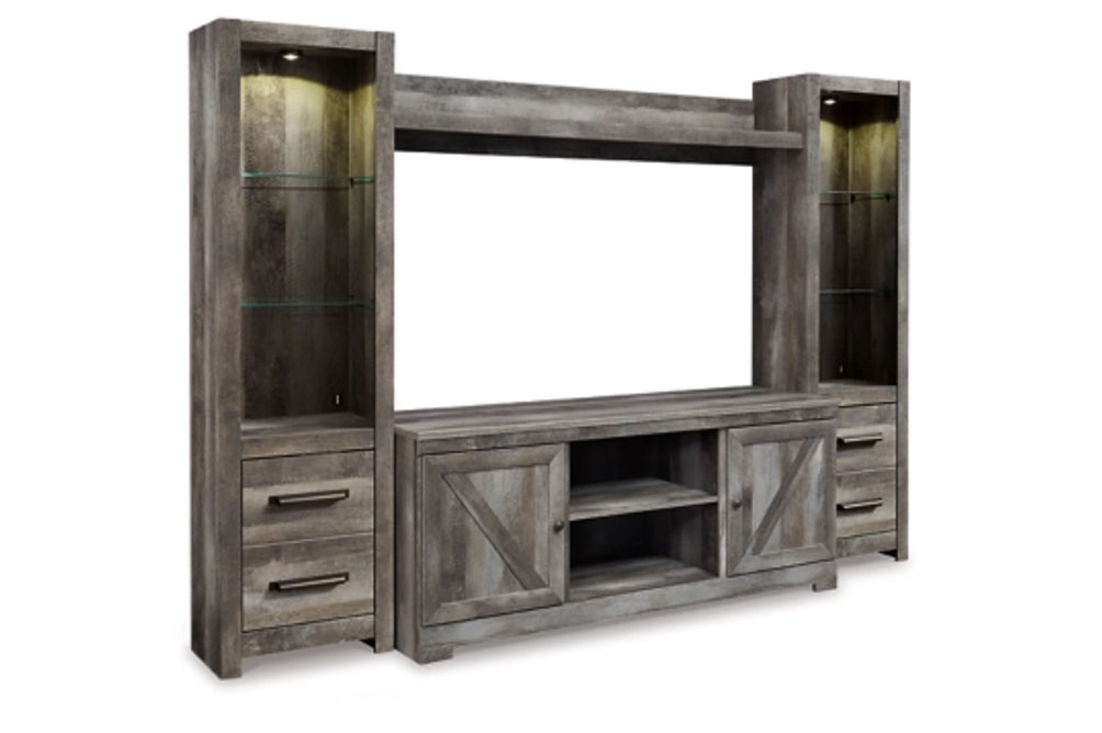 Signature Design by Ashley Wynnlow 4-Piece Entertainment Center-Gray