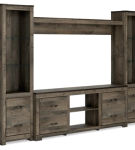 Signature Design by Ashley Trinell 4-Piece Entertainment Center-Brown