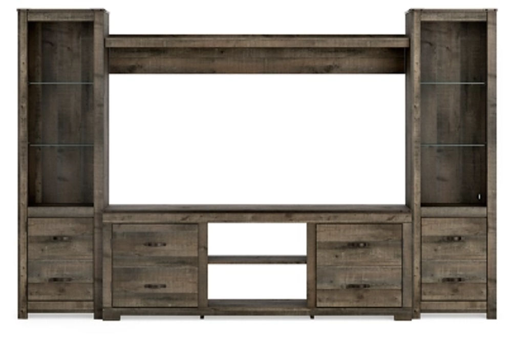 Signature Design by Ashley Trinell 4-Piece Entertainment Center-Brown