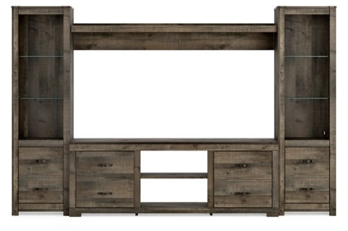 Signature Design by Ashley Trinell 4-Piece Entertainment Center-Brown