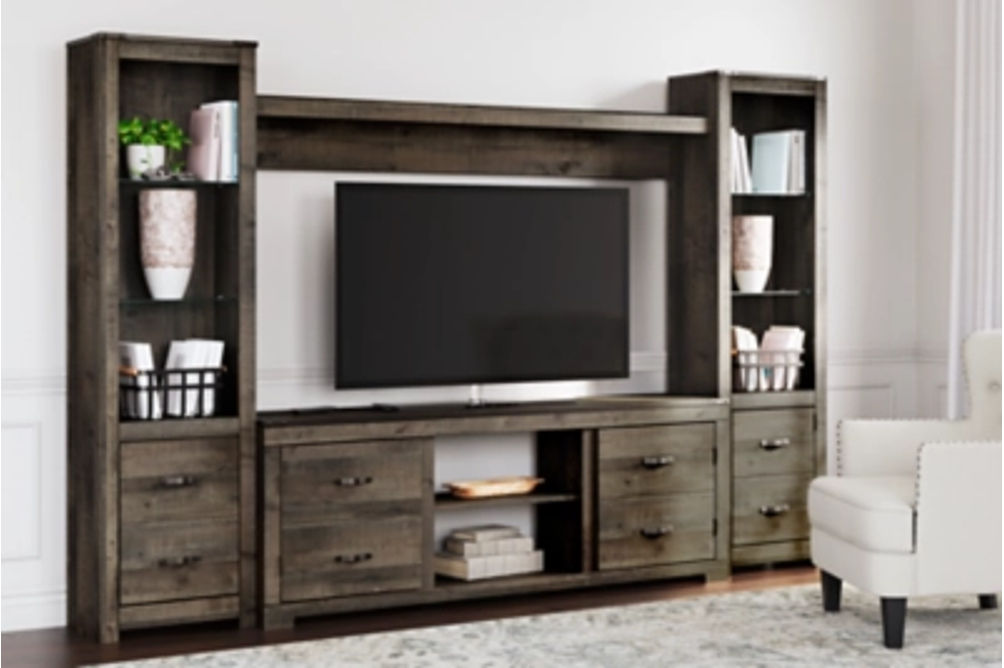 Signature Design by Ashley Trinell 4-Piece Entertainment Center-Brown