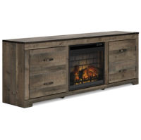 Signature Design by Ashley Trinell 72" TV Stand with Electric Fireplace-B