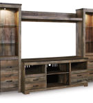 Signature Design by Ashley Trinell 4-Piece Entertainment Center-Brown