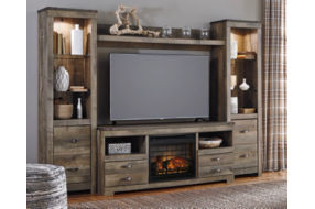 Signature Design by Ashley Trinell 4-Piece Entertainment Center with Electric