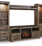 Signature Design by Ashley Trinell 4-Piece Entertainment Center with Electric