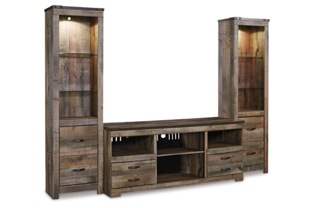 Signature Design by Ashley Trinell 3-Piece Entertainment Center-Brown