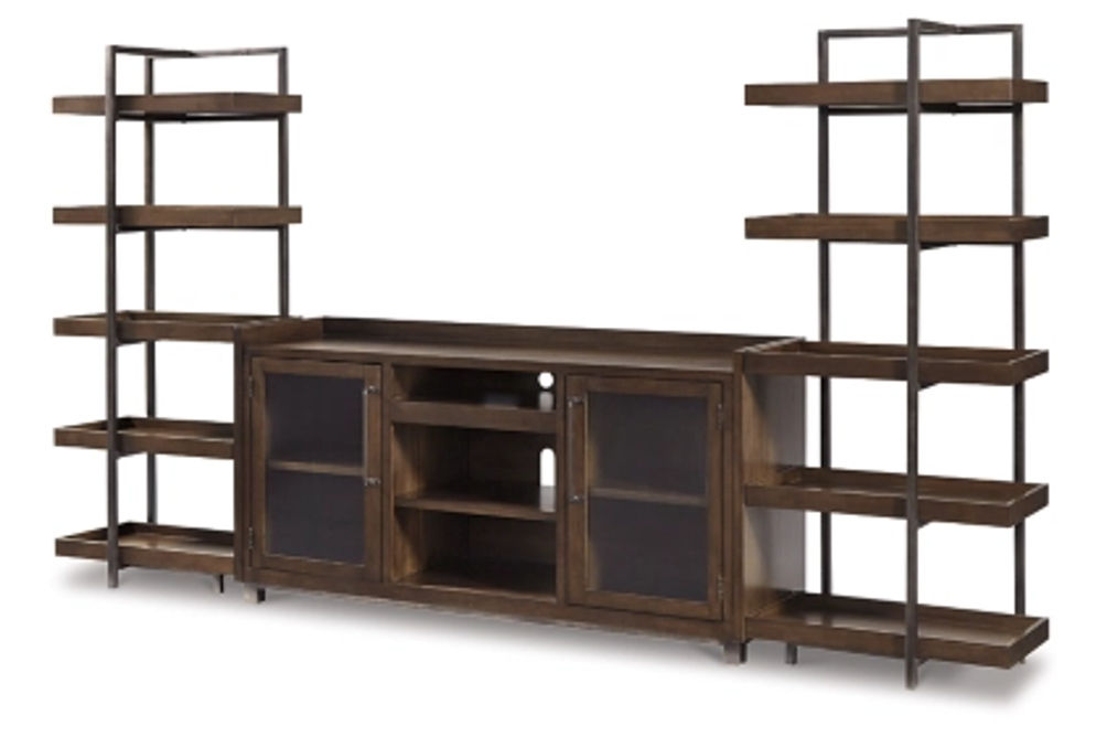 Signature Design by Ashley Starmore 3-Piece Entertainment Center-Brown/Gunmeta