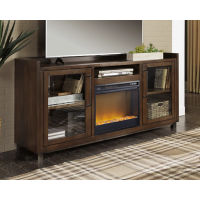 Signature Design by Ashley Starmore 70" TV Stand with Electric Fireplace-