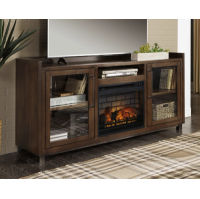 Signature Design by Ashley Starmore 70" TV Stand with Electric Fireplace-