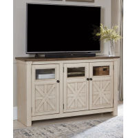 Signature Design by Ashley Bolanburg 60" TV Stand-White/Weathered Gray