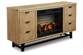 Signature Design by Ashley Freslowe TV Stand with Electric Fireplace