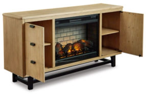 Signature Design by Ashley Freslowe TV Stand with Electric Fireplace