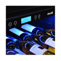 NewAir - 24" Built-In 52 Bottle Compressor Wine Fridge with Precision Digital Thermostat - Stainles