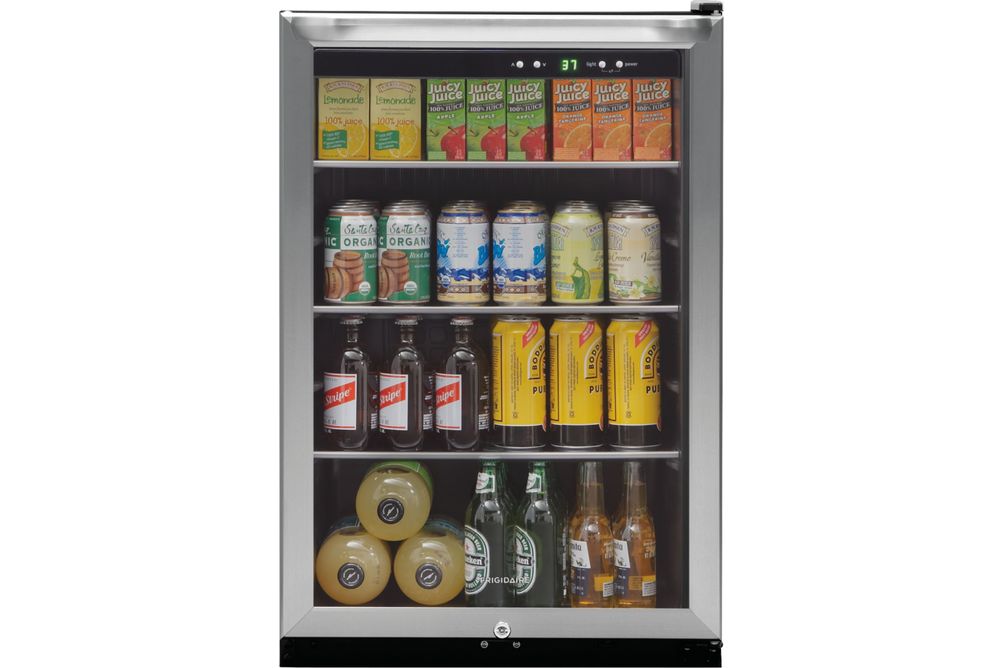 Frigidaire - 138-Can Beverage Center - Stainless steel