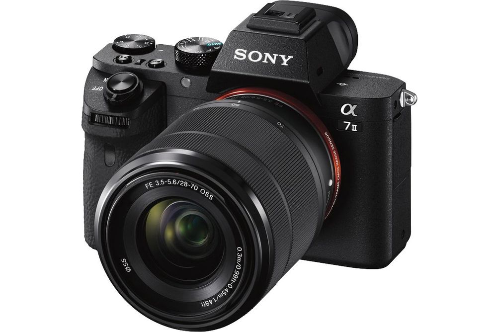 Sony - Alpha a7 II Full-Frame Mirrorless Video Camera with 28-70mm Lens - Black