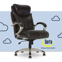 Serta - AIR Health & Wellness Big & Tall Executive Chair - Roasted Chestnut/Brown