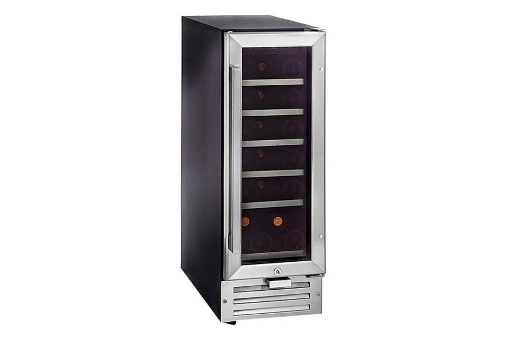 Whynter - 18-Bottle Wine Refrigerator - Black/Stainless-Steel