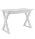 Walker Edison - Modern X-Leg Computer Desk - White