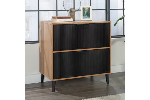 Sauder - Ambleside Modern 2 Drawer Lateral File Cabinet - Serene Walnut