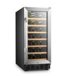 Lanbo - 15 Inch 31 Bottle Built-in or Freestanding Wine Cooler with Digital Temperature Control and