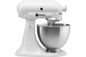 KitchenAid - Classic Series 4.5 Quart Tilt-Head Stand Mixer - K45SSWH - Blanco