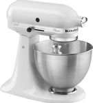 KitchenAid - Classic Series 4.5 Quart Tilt-Head Stand Mixer - K45SSWH - Blanco