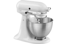 KitchenAid - Classic Series 4.5 Quart Tilt-Head Stand Mixer - K45SSWH - Blanco