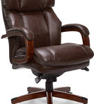 La-Z-Boy - Big & Tall Bonded Leather Executive Chair - Biscuit Brown