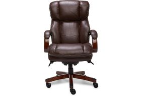 La-Z-Boy - Big & Tall Bonded Leather Executive Chair - Biscuit Brown