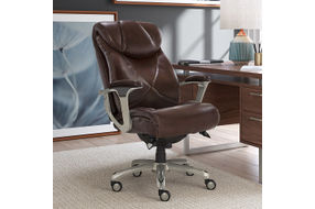 La-Z-Boy - Air Bonded Leather Executive Chair - Coffee Brown