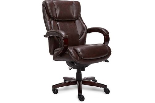 La-Z-Boy - Bellamy Executive Office Chair - Coffee Brown - Bonded Leather