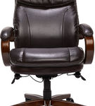 La-Z-Boy - Big & Tall Air Bonded Leather Executive Chair - Vino Brown