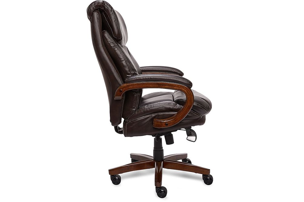 La-Z-Boy - Big & Tall Air Bonded Leather Executive Chair - Vino Brown