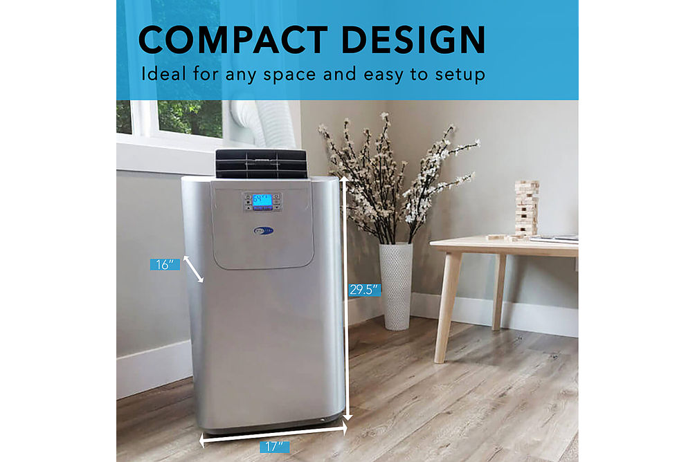 Whynter - 400 Sq. Ft. Portable Air Conditioner - Silver