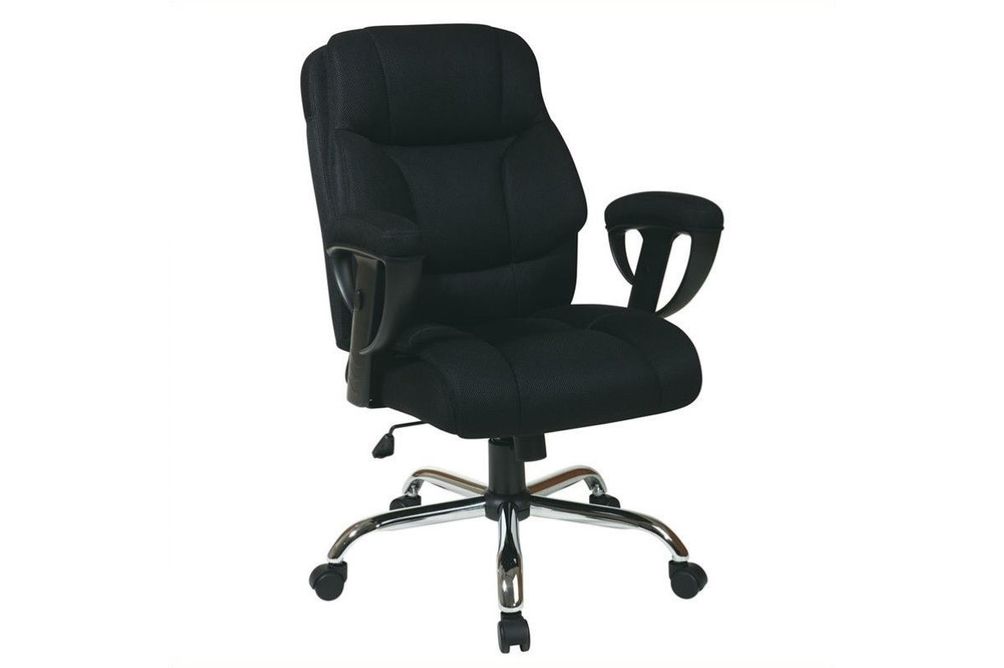 Office Star Products - Big Man's Mesh Executive Chair - Black