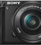 Sony - Alpha a6000 Mirrorless Camera with 16-50mm Retractable Lens - Black