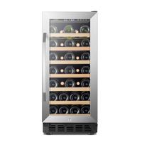 Lanbo - 15 Inch 31 Bottle Built-in or Freestanding Wine Cooler with Digital Temperature Control and