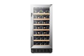 Lanbo - 15 Inch 31 Bottle Built-in or Freestanding Wine Cooler with Digital Temperature Control and