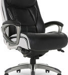 Serta - Lautner Executive Office Chair - Black with White Mesh Accents