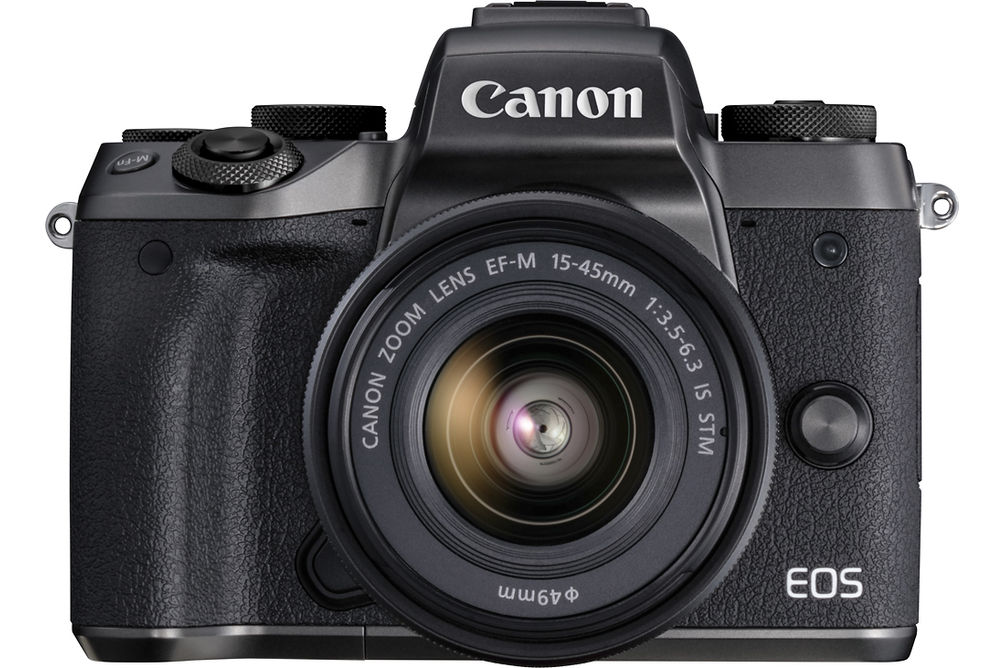 Canon - EOS M5 Mirrorless Camera with EF-M 15-45mm Zoom Lens - Black