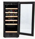 Avanti - Wine Cooler with Wood Accent Shelving, 30 Bottle Capacity, in Stainless Steel