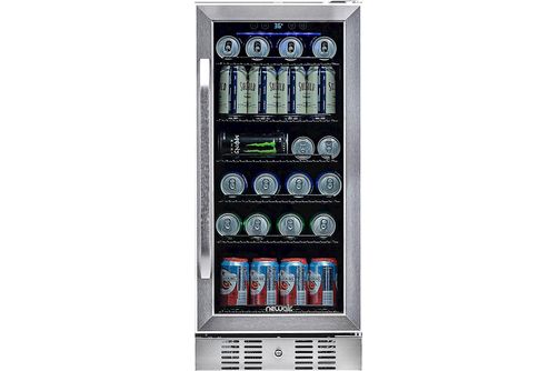 NewAir - 96-Can Built-In Beverage Cooler with Precision Temperature Controls and Adjustable Shelves