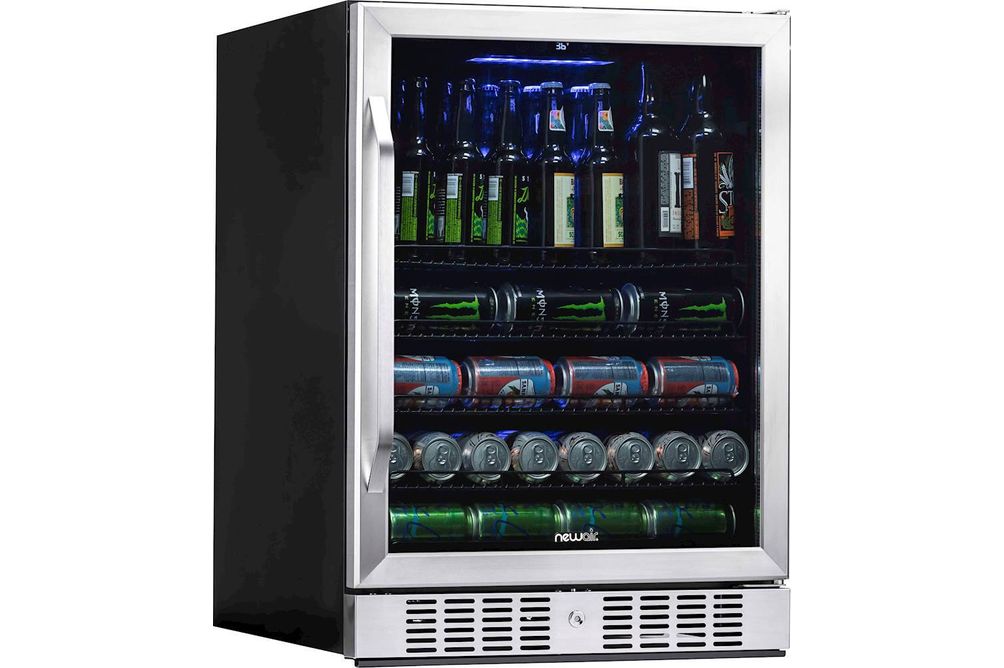 NewAir - 177-Can Built-In Beverage Cooler with Precision Temperature Controls and Adjustable Shelve