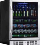 NewAir - 177-Can Built-In Beverage Cooler with Precision Temperature Controls and Adjustable Shelve