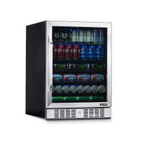 NewAir - 177-Can Built-In Beverage Cooler with Precision Temperature Controls and Adjustable Shelve