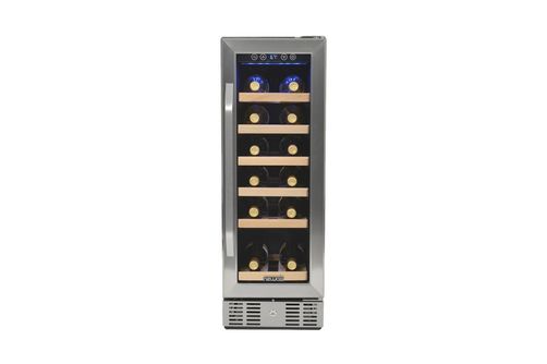 NewAir - 19-Bottle Wine Cooler - Stainless Steel