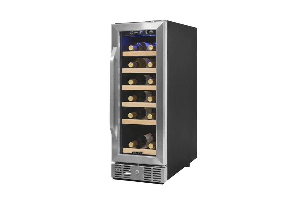 NewAir - 19-Bottle Wine Cooler - Stainless Steel